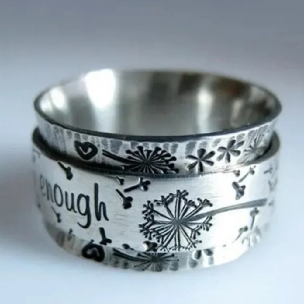 Ring says "I AM ENOUGH" Size 9